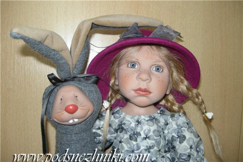 Коллекционная кукла Zwergnase Lija mit Hase