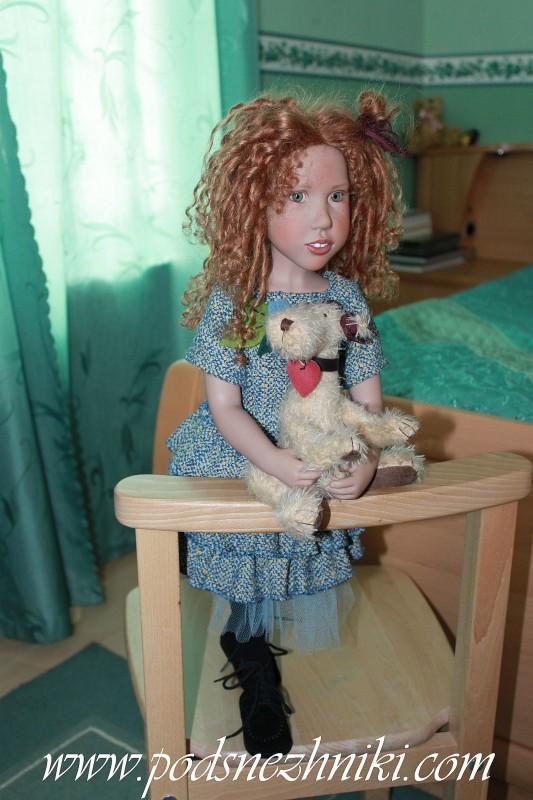 Коллекционная кукла Alexa, Алекса, Zwergnase, Звергназе, Цвергназе Коллекционная кукла Alexa mit Hund от Zwergnase