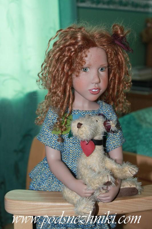 Коллекционная кукла Alexa mit Hund от Zwergnase